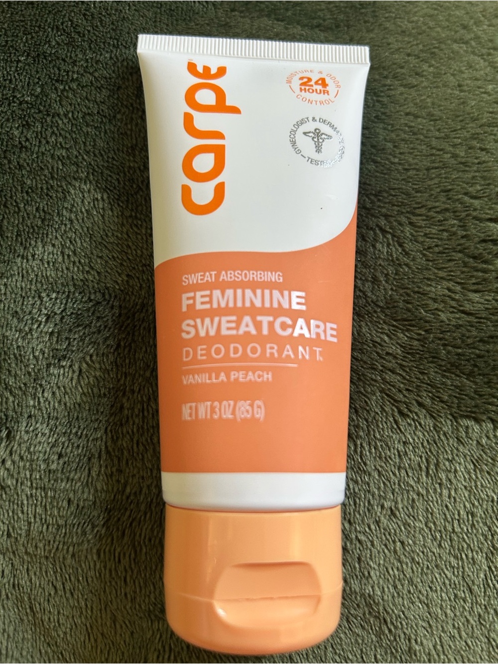 Carpe Vanilla Peach Feminine Sweatcare Deodorant - Peach